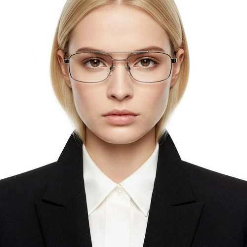 Aviator Grey Metal Glasses #BS2012-0425