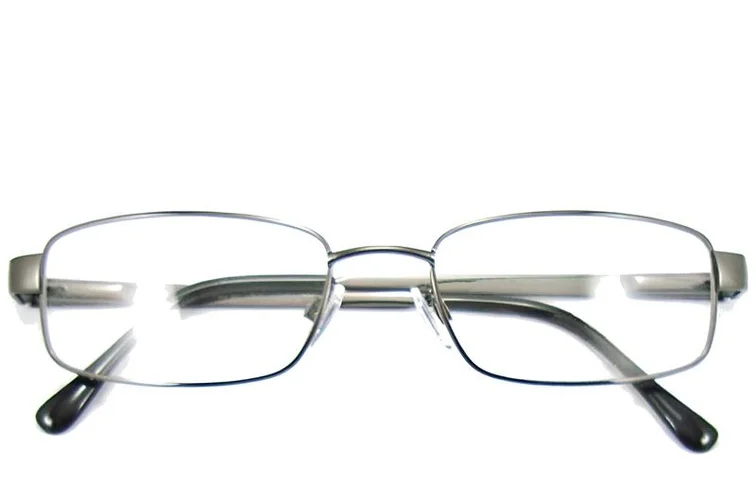Rectangular Grey Metal Glasses #BS2012-0428