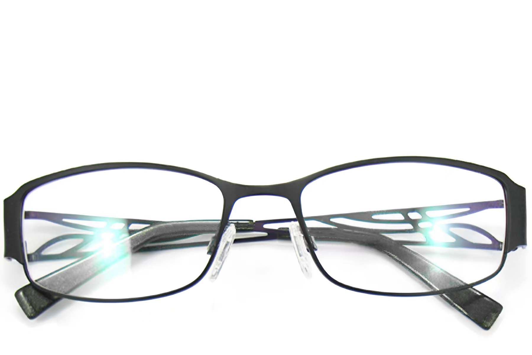 Oval Black Metal Glasses #BS2012-0429