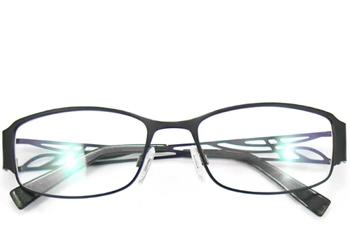 Oval Black Metal Glasses #BS2012-0429