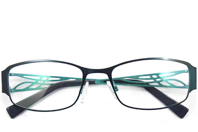 Oval Blue Metal Glasses #BS2012-0430