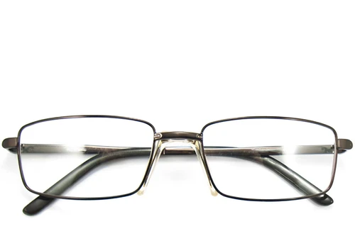 Rectangular Brown Metal Glasses #BS2012-0434