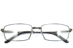 Rectangular Brown Metal Glasses #BS2012-0434