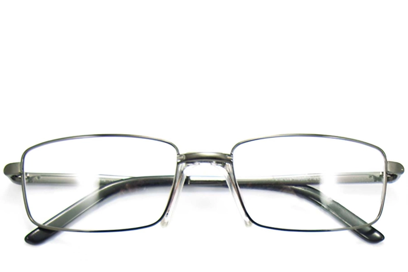 Rectangular Brown Metal Glasses #BS2012-0434