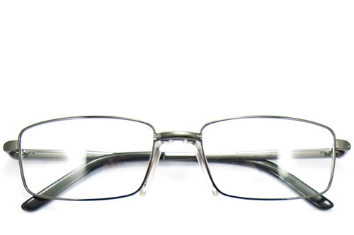 Rectangular Brown Metal Glasses #BS2012-0434