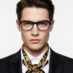 Oval Black Metal Glasses #BS2012-0435