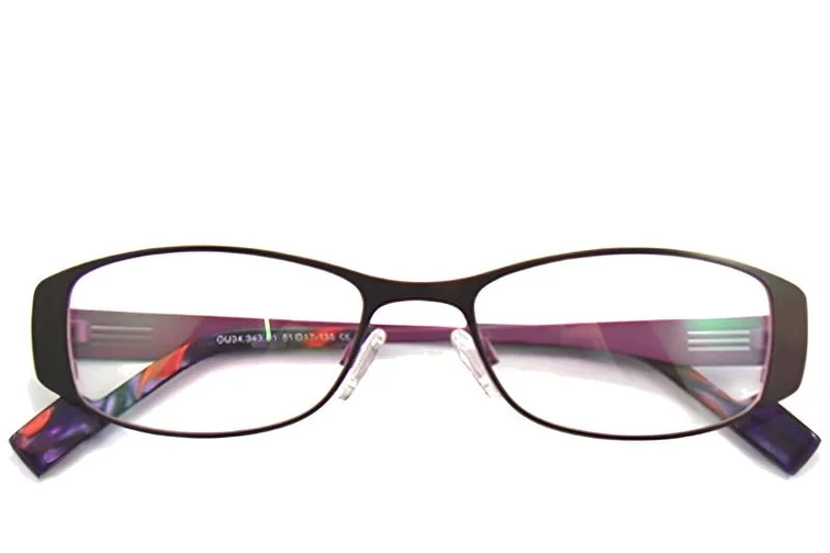 Ovale lila Metallbrille #BS2012-0436