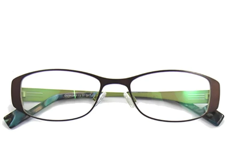 Oval Green Metal Glasses #BS2012-0438