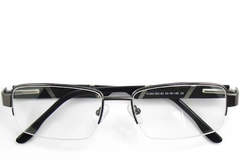 Semi-rimless Grey Metal Glasses #BS2012-0439