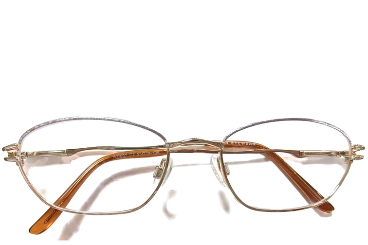 Oval Purple Metal Glasses #BS2012-0455