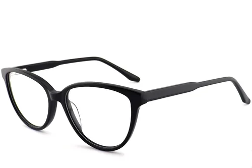 Lunettes papillon en acétate noir #BS2012-0465