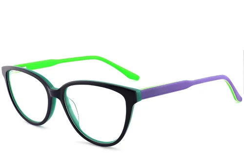Lunettes en acétate bleu papillon #BS2012-0467
