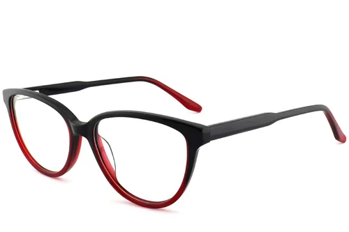 Lunettes papillon en acétate rouge #BS2012-0468
