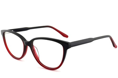 Lunettes papillon en acétate rouge #BS2012-0468