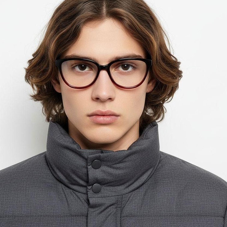 Butterfly Red Acetate Glasses #BS2012-0468