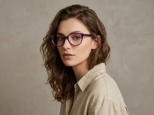 Lunettes en acétate violet papillon #BS2012-0470