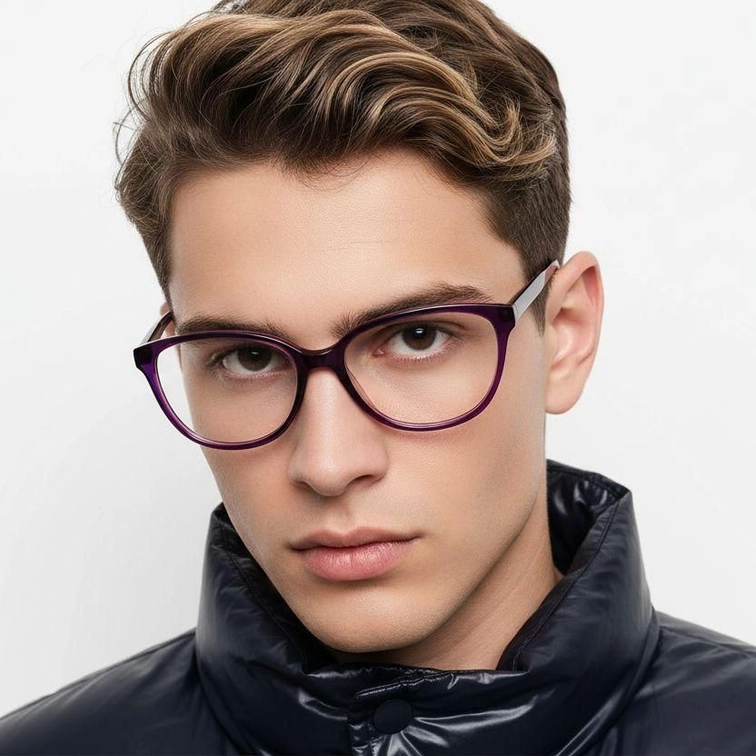 Gafas de acetato morado mariposa #BS2012-0470