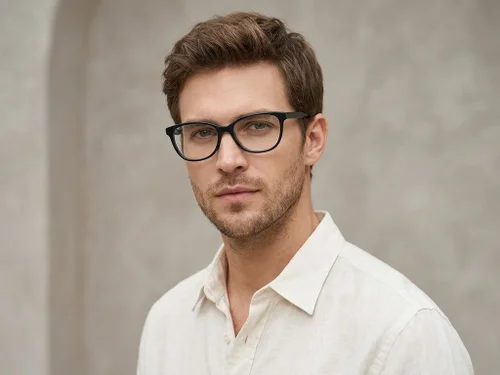 Lunettes papillon en acétate noir #BS2012-0471