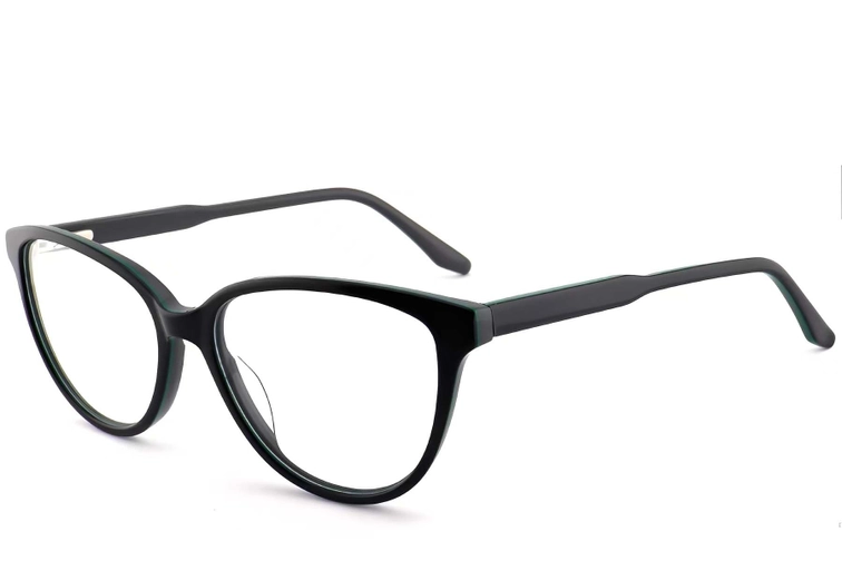 Gafas de acetato negro con forma de mariposa #BS2012-0471