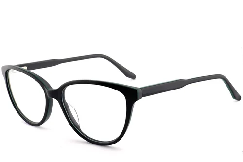 Lunettes papillon en acétate noir #BS2012-0471