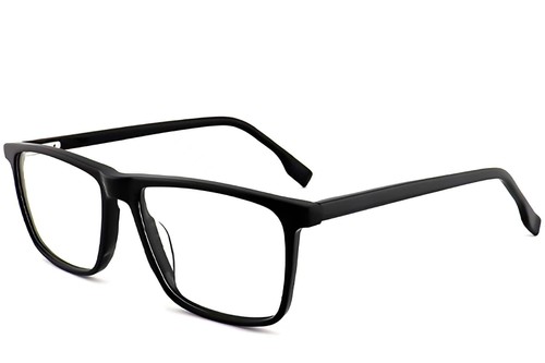 Vasos rectangulares de acetato negro #BS2012-0473