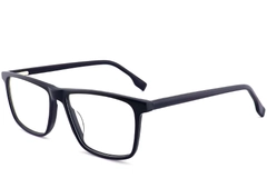 Lunettes rectangulaires en acétate bleu #BS2012-0478