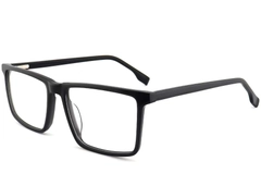 Lunettes rectangulaires en acétate noir #BS2012-0481