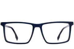 Lunettes rectangulaires en acétate bleu #BS2012-0482