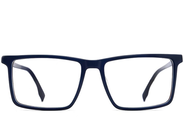 Bicchieri rettangolari in acetato blu #BS2012-0482