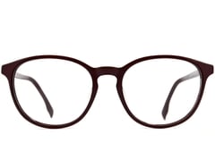 Verres ovales en acétate rouge #BS2012-0484