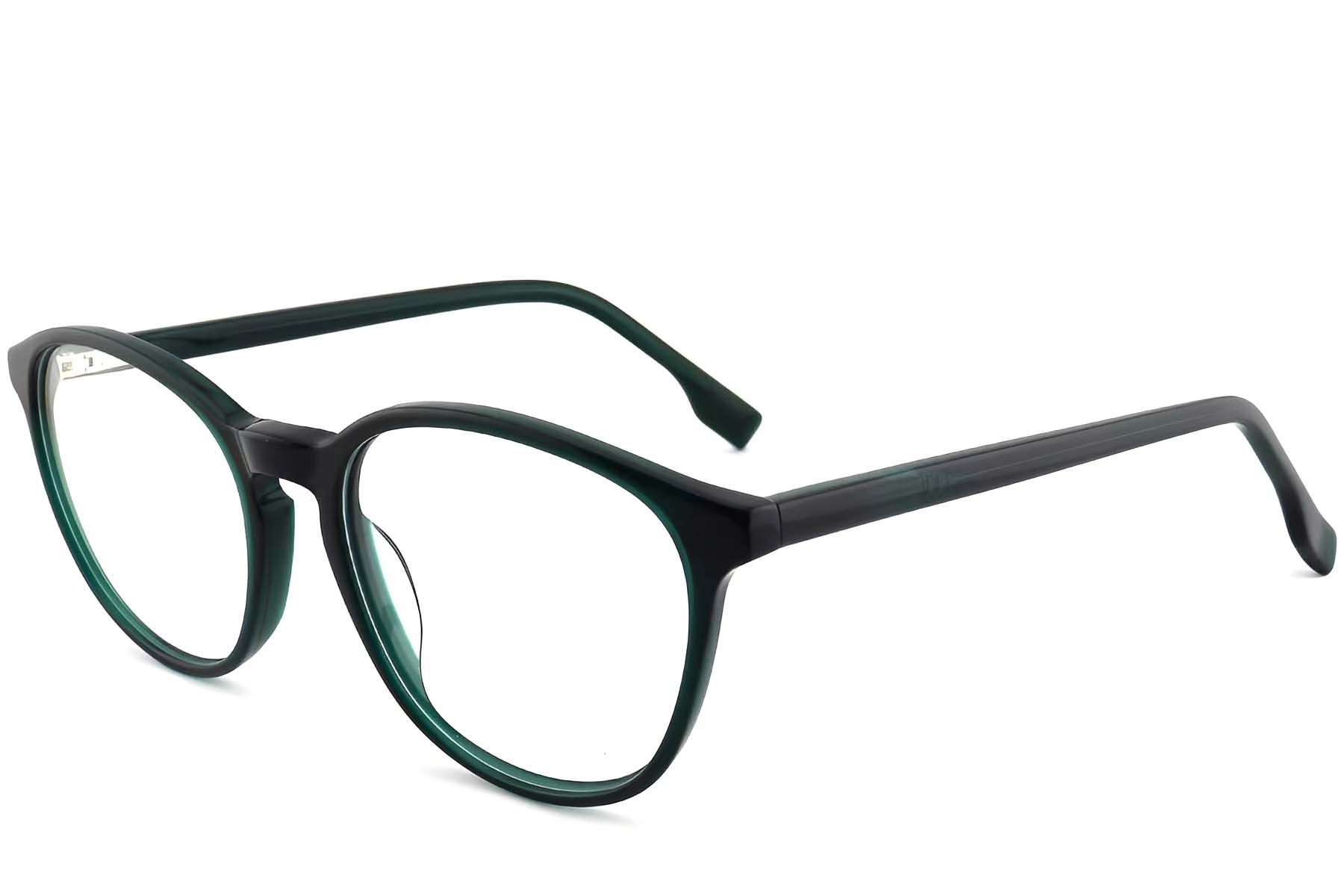 Oval Green Acetate Glasses #BS2012-0485