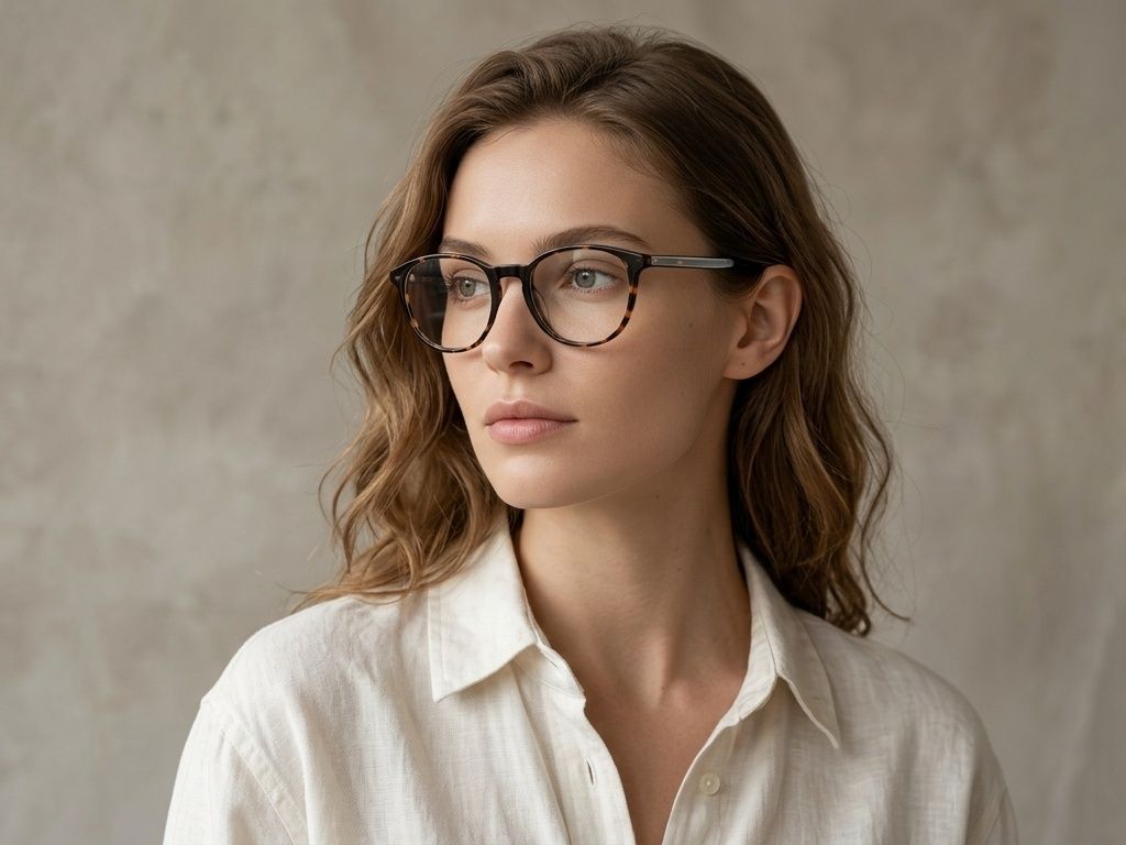 Ovale Acetatbrille in Schildpattoptik #BS2012-0487