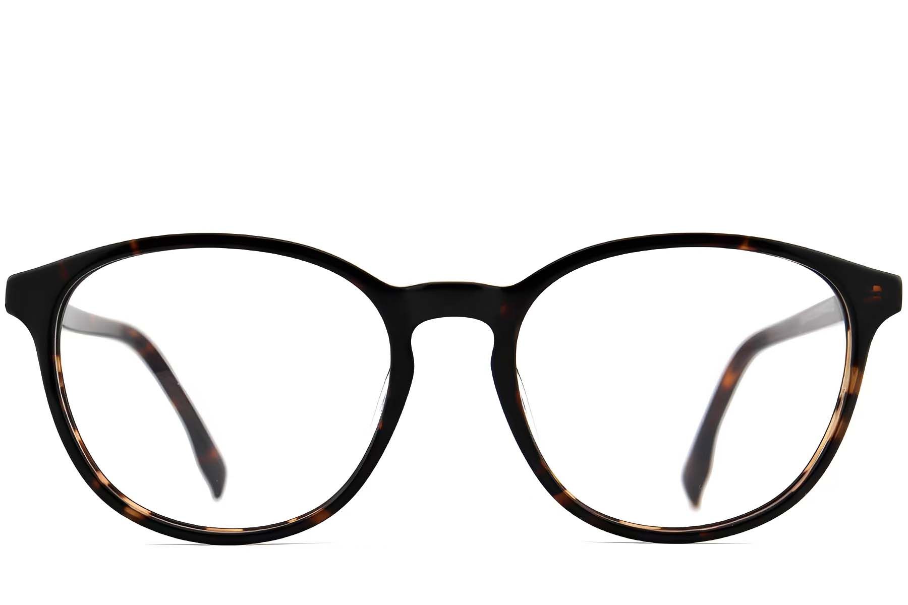 Oval Tortoiseshell Acetate Glasses #BS2012-0487