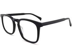 Lunettes rectangulaires en acétate noir #BS2012-0488