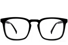 Lunettes rectangulaires en acétate noir #BS2012-0488