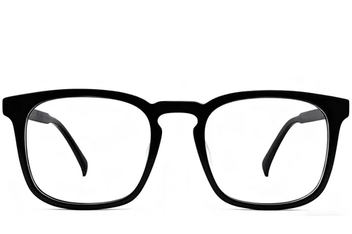 Lunettes rectangulaires en acétate noir #BS2012-0488
