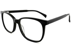 Lunettes rectangulaires en acétate noir #BS2012-0489