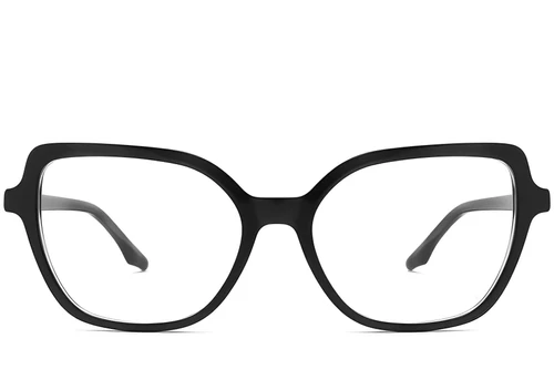 Lunettes papillon en acétate noir #BS2012-0501