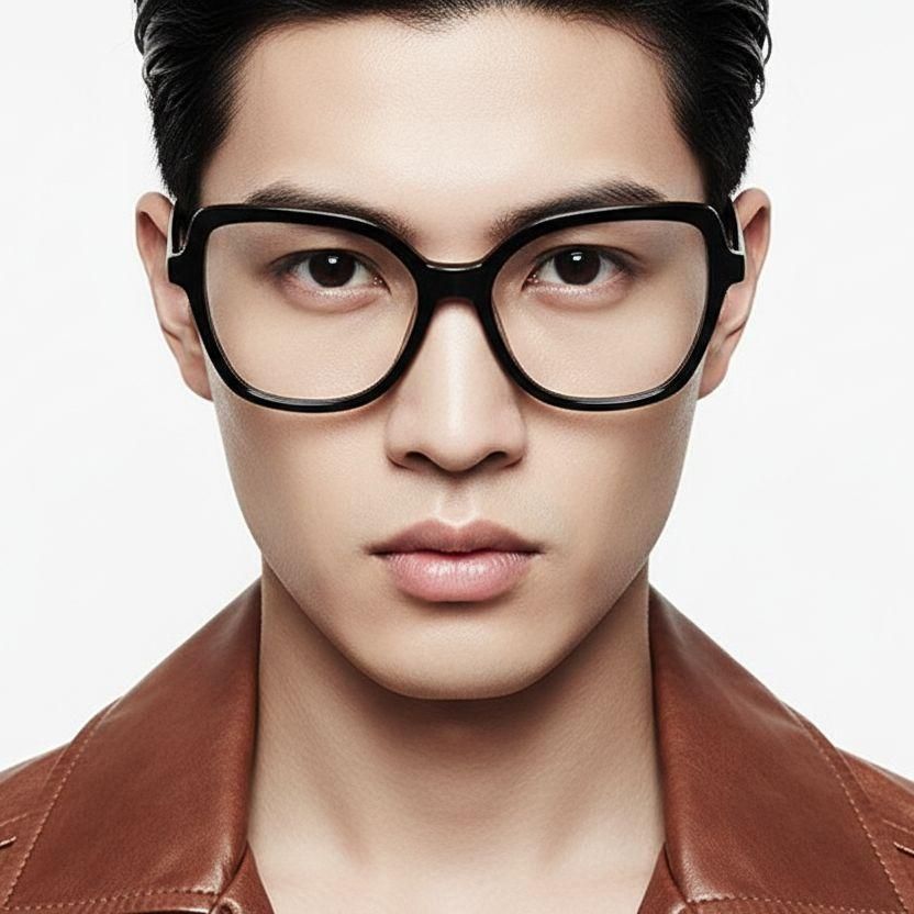 Butterfly Black Acetate Glasses #BS2012-0501