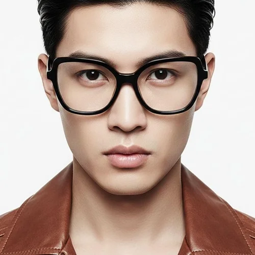 Lunettes papillon en acétate noir #BS2012-0501
