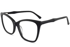 Gafas de acetato negro con forma de mariposa #BS2012-0502