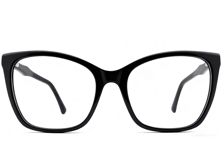 Butterfly Black Acetate Glasses #BS2012-0502
