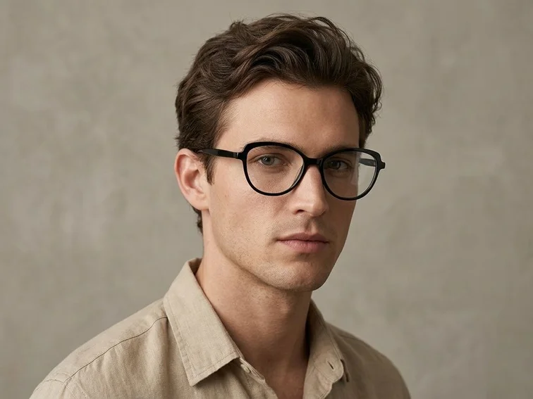 Butterfly Black Acetate Glasses #BS2012-0503