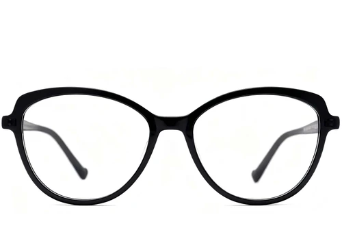 Lunettes papillon en acétate noir #BS2012-0503