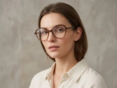 Lunettes papillon en acétate brun #BS2012-0507