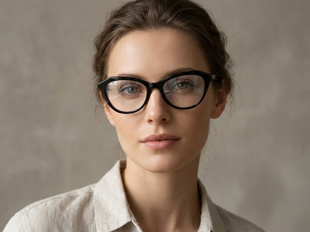Butterfly Black Acetate Glasses #BS2012-0508
