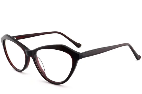 Lunettes papillon en acétate rouge #BS2012-0509