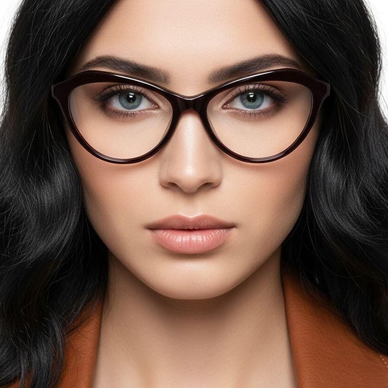 Butterfly Red Acetate Glasses #BS2012-0509