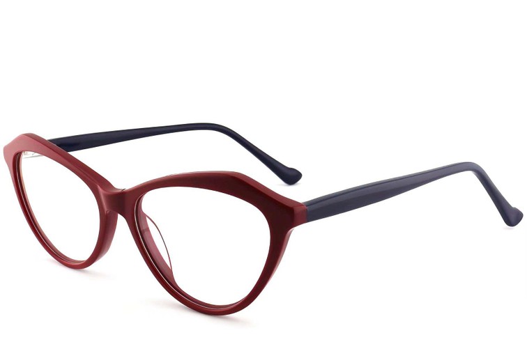 Gafas de acetato rojo mariposa #BS2012-0511