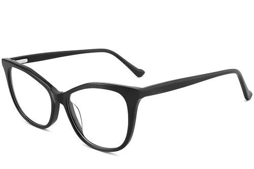 Lunettes papillon en acétate noir #BS2012-0512